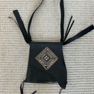 Calleen Cordero crossbody black leather bag